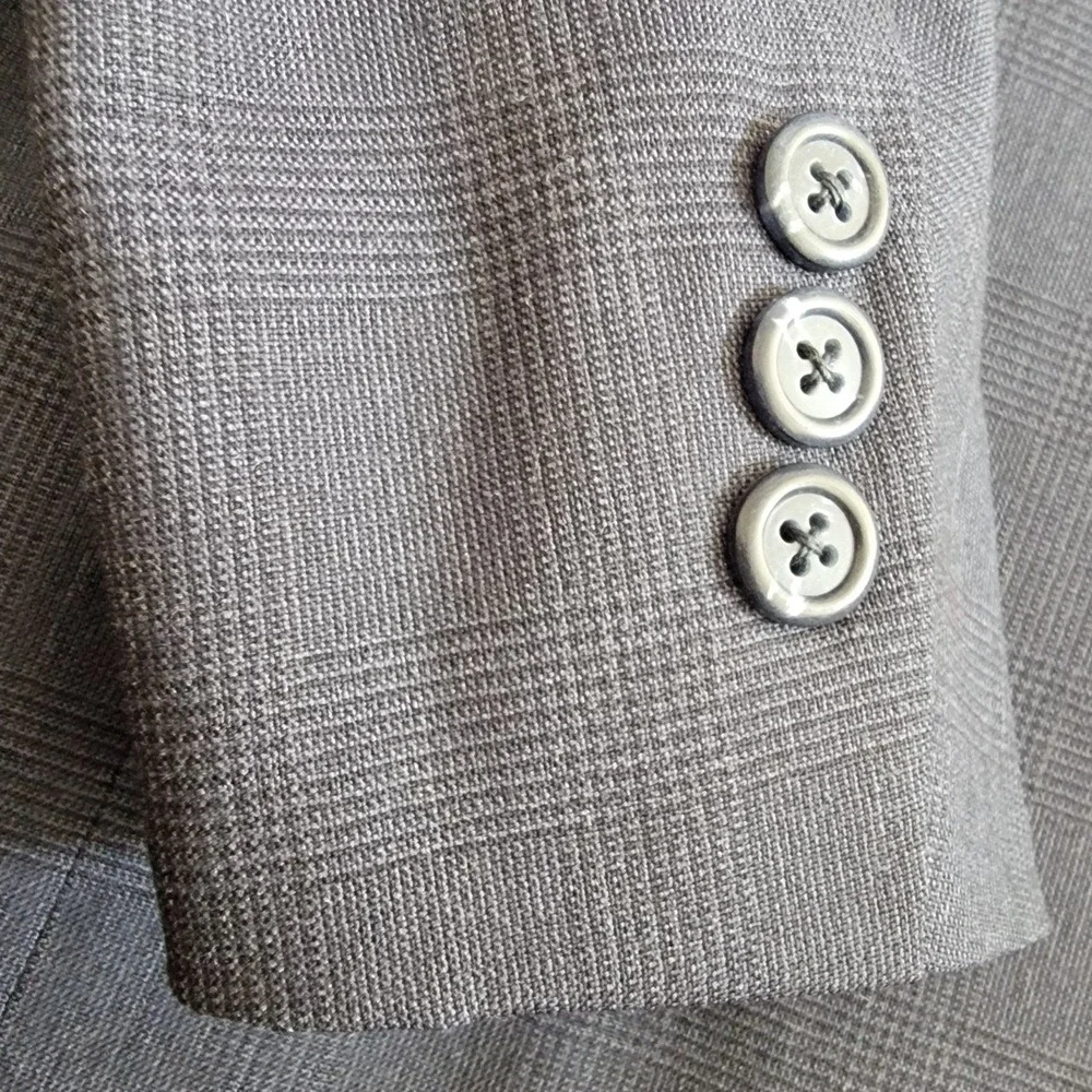 Brooks Brothers Sport Coat Blazer Plaid 2‎ Button Notch Lapel 42R USA Union Made